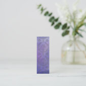 デイジーのダマスク織、エンボス スキニー名刺 (スタンド正面)