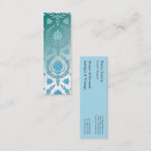 デイジーのダマスク織、逆は衰退します スキニー名刺 (正面/裏面)