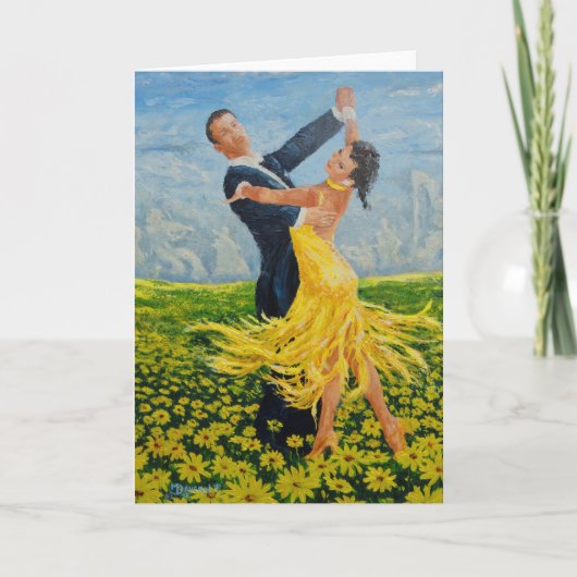 デイジーのダンサーの挨拶状 カード (正面)