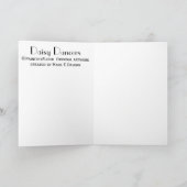 デイジーのダンサーの挨拶状 カード (内部)