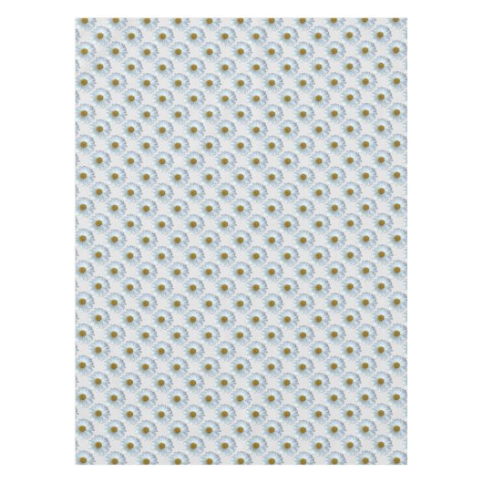 デイジーのテーブルクロスの白いデイジーによってはテーブルクロスが開花します テーブルクロス (正面)