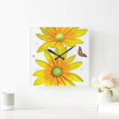 デイジーのデイジーは、あなたの答えが…私を与えます スクエア壁時計 (ホーム)