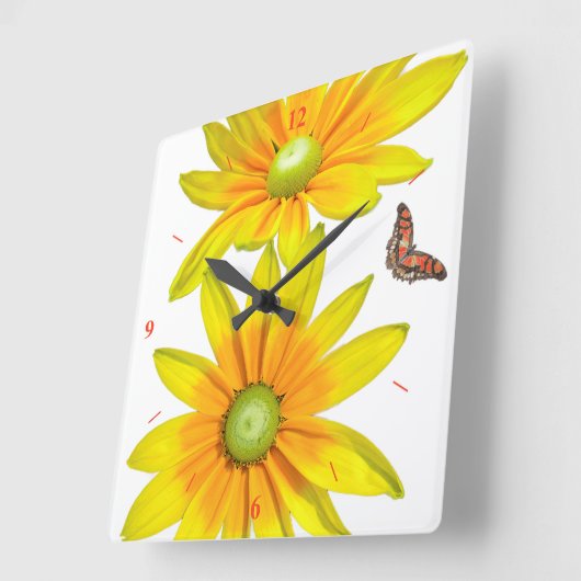 デイジーのデイジーは、あなたの答えが…私を与えます スクエア壁時計 (傾斜)