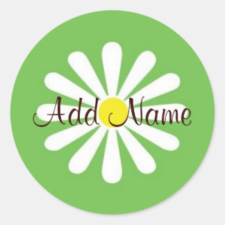 デイジーのデザイン-先生のステッカー ラウンドシール