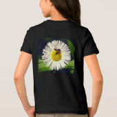 デイジーのノミの花とミツバチ トライブレンドＴシャツ (裏面)