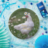 デイジーのハッピーバースデーの鶏 ペーパープレート (パーティー)