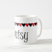 デイジーのハートの名前 コーヒーマグカップ (正面右)