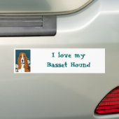 デイジーのバンパーステッカーの小犬 バンパーステッカー (車上)