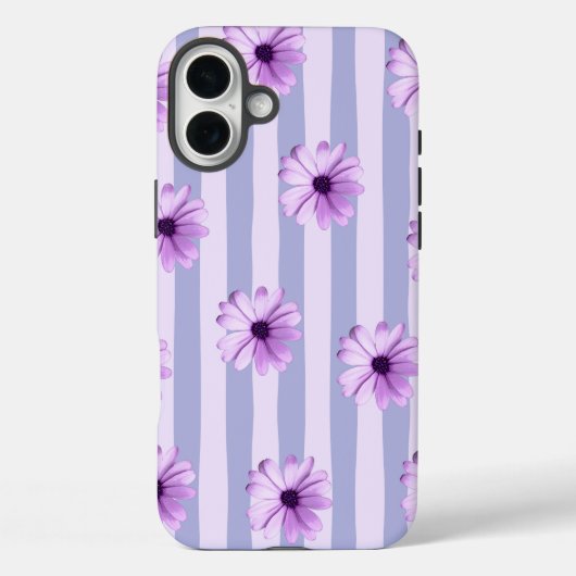 デイジーのパステルストライプ柄 Case-Mate iPhoneケース (裏面)