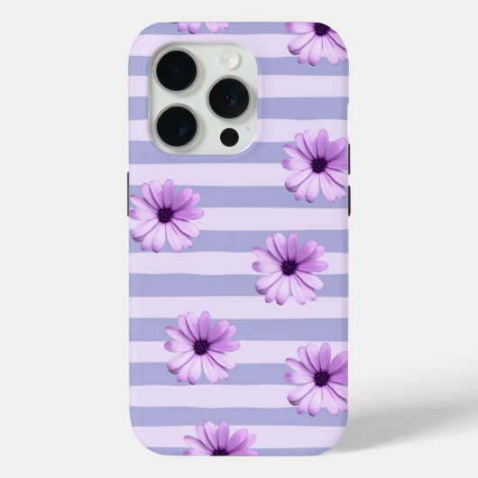 デイジーのパステルストライプ柄 Case-Mate iPhoneケース (裏面)