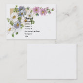 デイジーのビクトリア時代の人貿易カード 名刺 (正面/裏面)