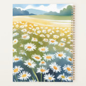 デイジーのフィールド | 花畑の花の絵画 プランナー手帳 (裏面)