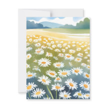 デイジーのフィールド | 花畑の花の絵