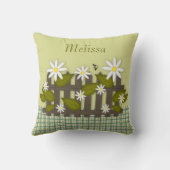 デイジーのフェンス装飾用クッション クッション (裏面)