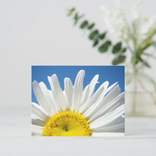 デイジーのフラワーポストカカスタムードのテストの追加 ポストカード (スタンド正面)