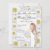 デイジーのブライダルシャワーの招待状-赤い毛 招待状 (正面)