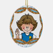 デイジーのブルネット セラミックオーナメント (右)