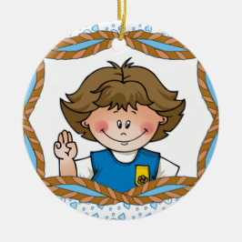 デイジーのブルネット セラミックオーナメント