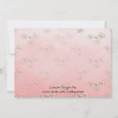 デイジーのベビーの誕生の発表として菓子 案内状 (裏面)