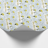 デイジーの包装紙のパーソナライズなギフトの紙 ラッピングペーパー (角)