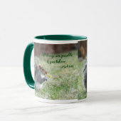 デイジーの印の9:23の詩のリス マグカップ (正面左)