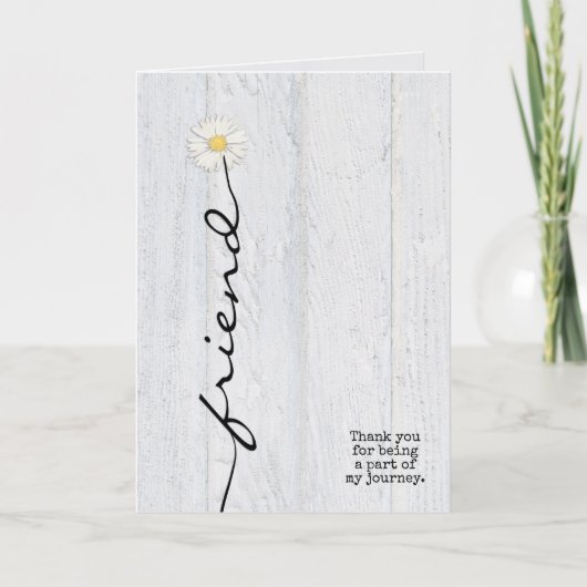 デイジーの友よ感謝していり花 カード (正面)