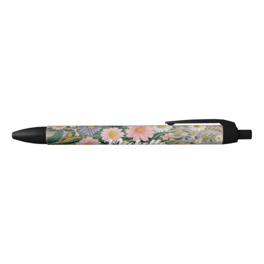 デイジーの夢パーソナライズされた景 黒ボールペン (トップ)