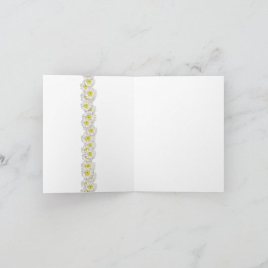 デイジーの平和サインありがとうご連絡 サンキューカード (内部)