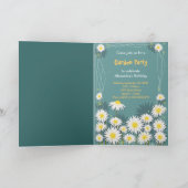 デイジーの庭の誕生日のパーティの招待状2 招待状 (内部)