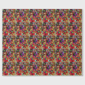 デイジーの数々のわら色の野の花 ラッピングペーパー (フラット)