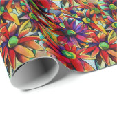 デイジーの数々のわら色の野の花 ラッピングペーパー (ロールコーナー)