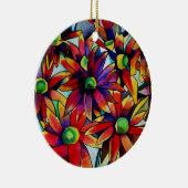 デイジーの数々のわら色の野草芸術 セラミックオーナメント (右)