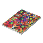 デイジーの数々のわら色の野草芸術 ノートパッド (回転)