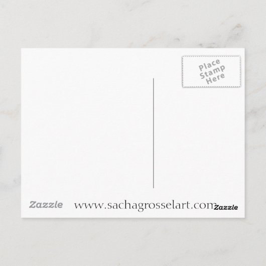 デイジーの数々のわら色の野草芸術 ポストカード (裏面)