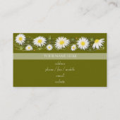 デイジーの暗い背景ビジネス 名刺 (裏面)