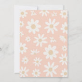 デイジーの最初の誕生日は彼女ではないOneDerfulパーティー 招待状 (裏面)