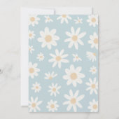 デイジーの最初の誕生日は彼女ではないOneDerfulパーティー 招待状 (裏面)