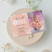 デイジーの最初の誕生日パーティーボヘミアンワイルドワン 招待状