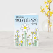 デイジーの母の日 カード (黄色い花)