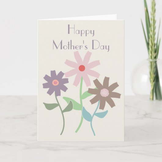 デイジーの母の日 カード (正面)