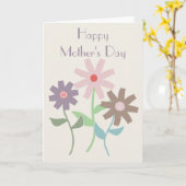 デイジーの母の日 カード (黄色い花)