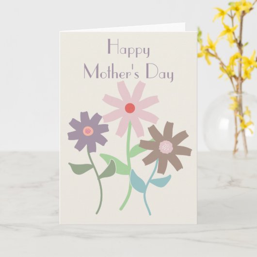 デイジーの母の日 カード (黄色い花)