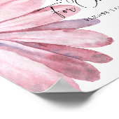 デイジーの水彩 – ポスター来ありがとう ポスター (角)