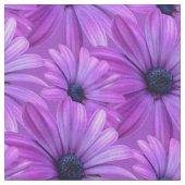 デイジーの生地の紫色のデイジーの生地の綿または多 ファブリック (クローズアップ)