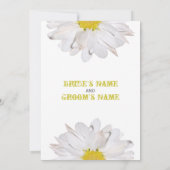 デイジーの結婚式招待状-花嫁の親からの… 招待状 (裏面)