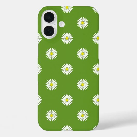 デイジーの緑の図パターン Case-Mate iPhoneケース (裏面)