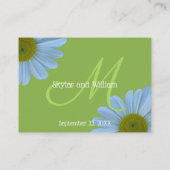 デイジーの緑の結婚式の署名の飲み物のレシピ エンクロージャーカード (裏面)