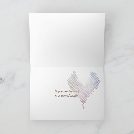 デイジーの縁の破れた縁ど花束 カード (内部)