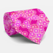 デイジーの色合いがピンクとラン ネクタイ (ロール)