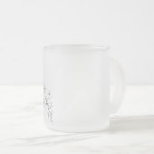 デイジーの色 – ホワイトウォーター色ダージー フロストグラスマグカップ (正面右)